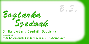 boglarka szedmak business card